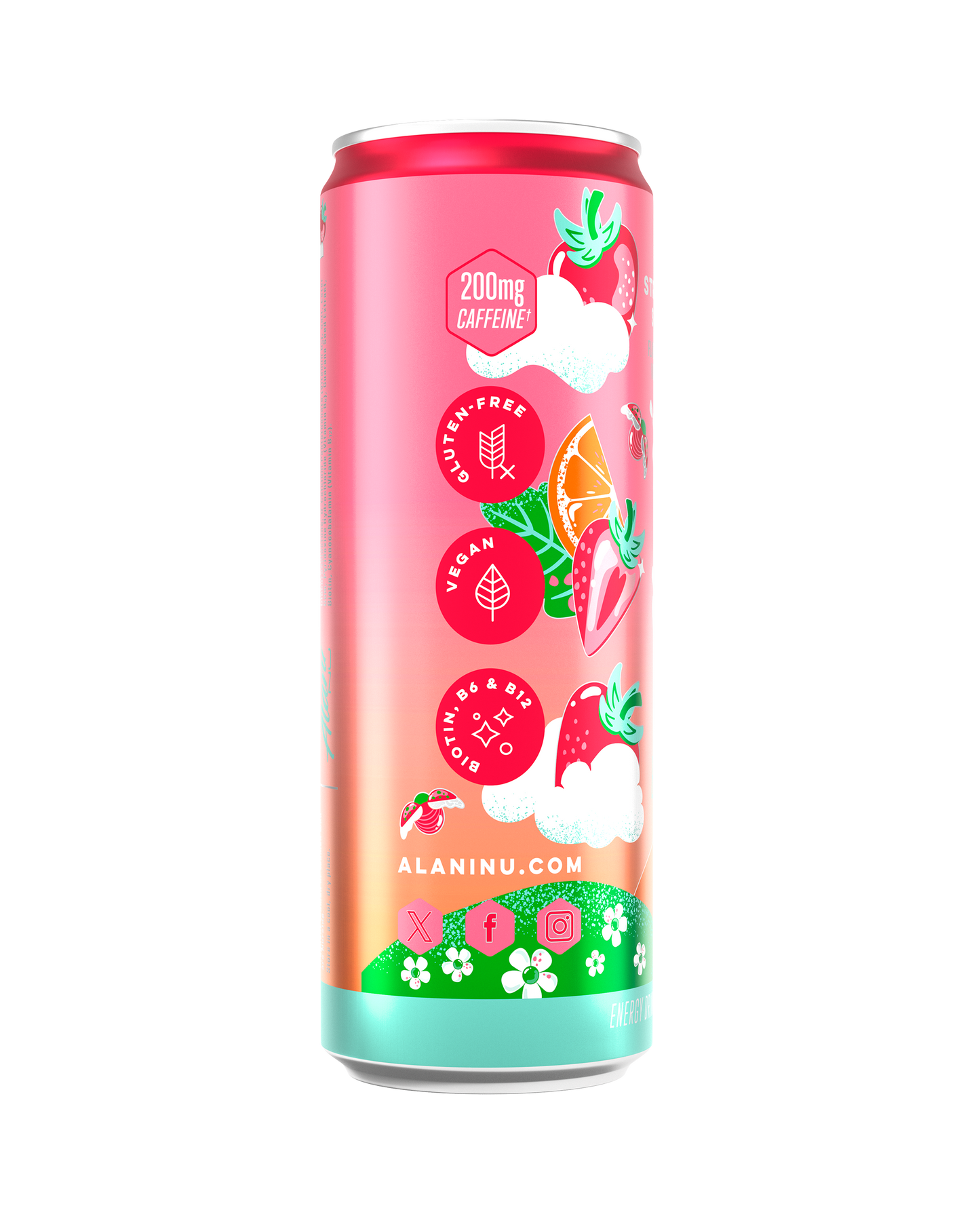 Strawberry Sunrise Energy Drink, 12-Pack