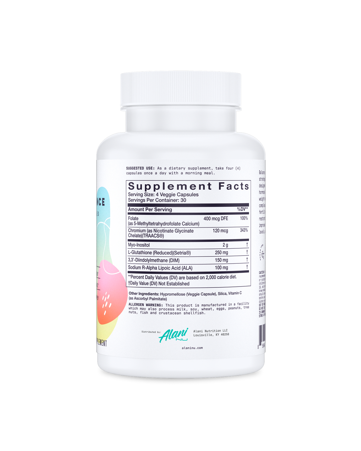 Balance Capsules with Folate, Chromium and Myo-Inositol