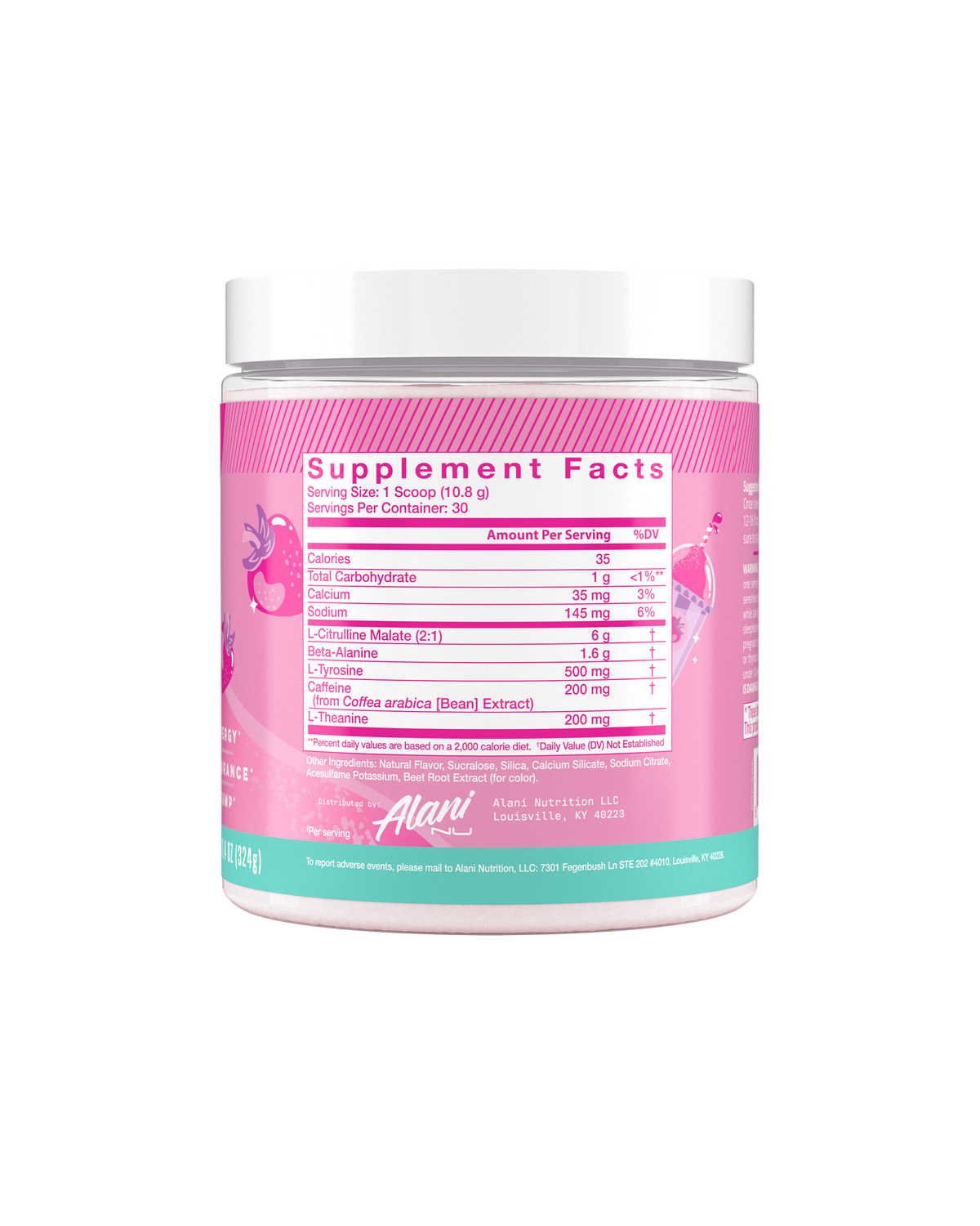 Pink Slush Pre-Workout Supplement, 30 Servings