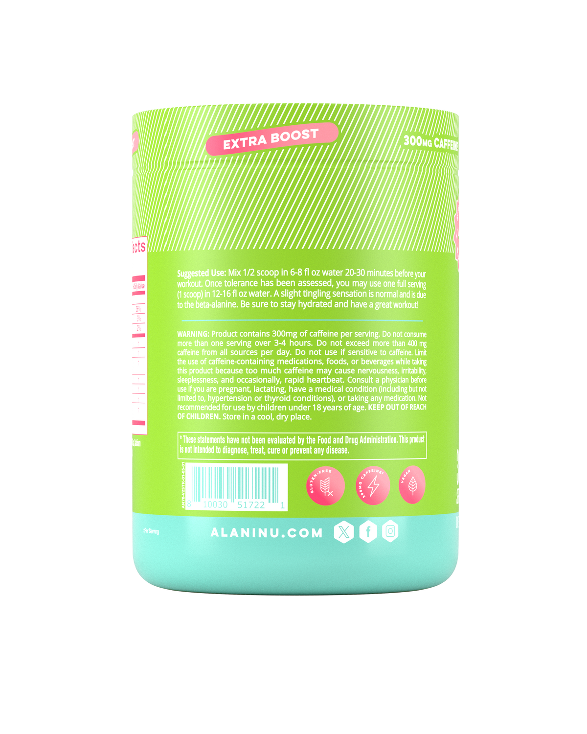Kiwiberry Pre-Workout+ Powder - 30 Servings