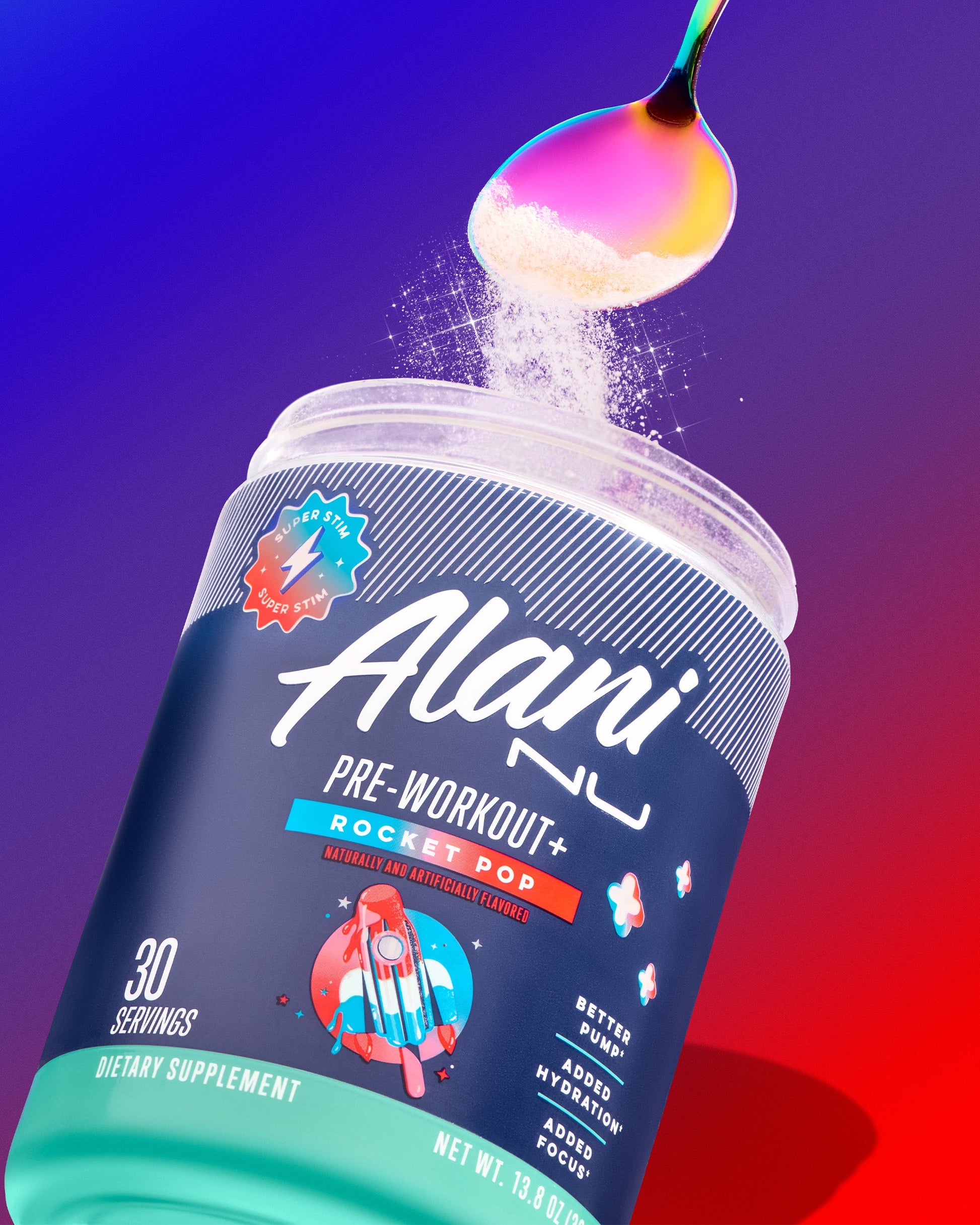 Rocket Pop Pre-Workout+ Powder - 30 Servings