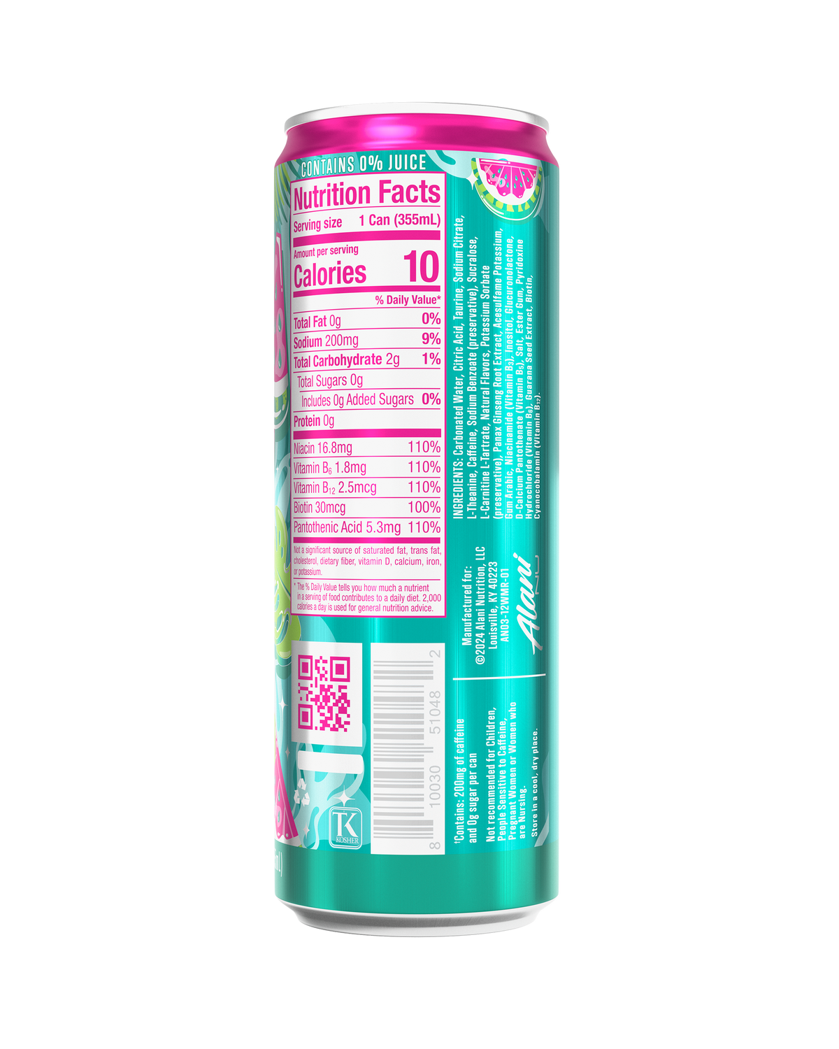 Watermelon Wave Energy Drink - 12-Pack