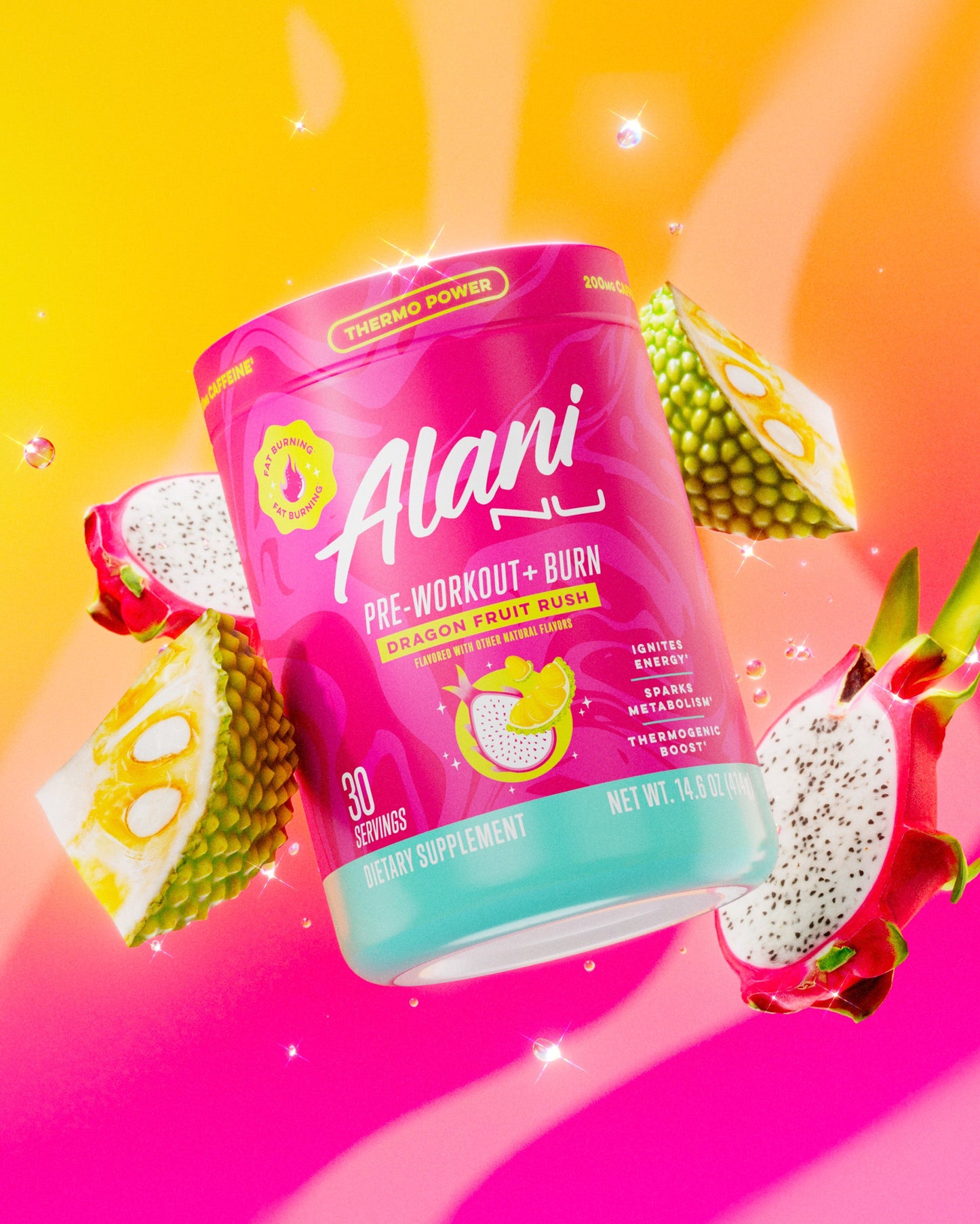 Dragon Fruit Rush Pre-Workout+ Burn, 30 Servings