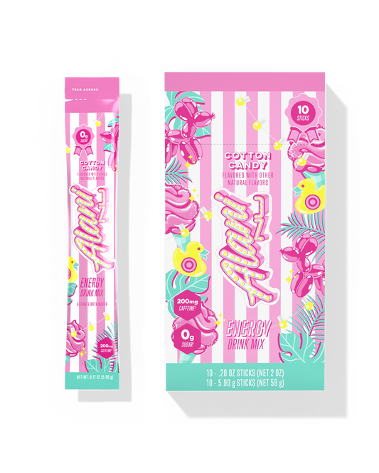 Cotton Candy Energy Drink Sticks, 10-Pack