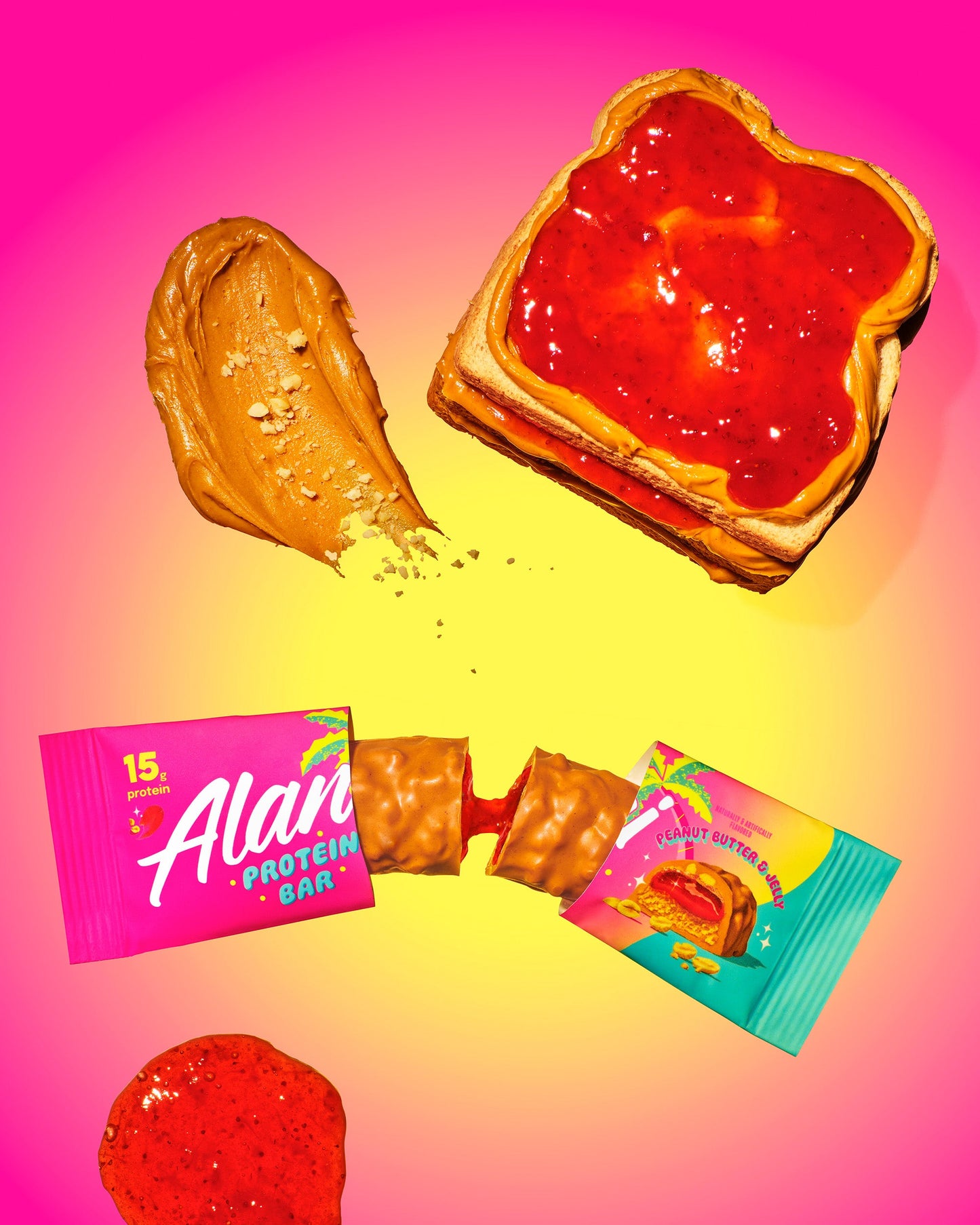 Peanut Butter & Jelly Protein Bars, 4-Pack