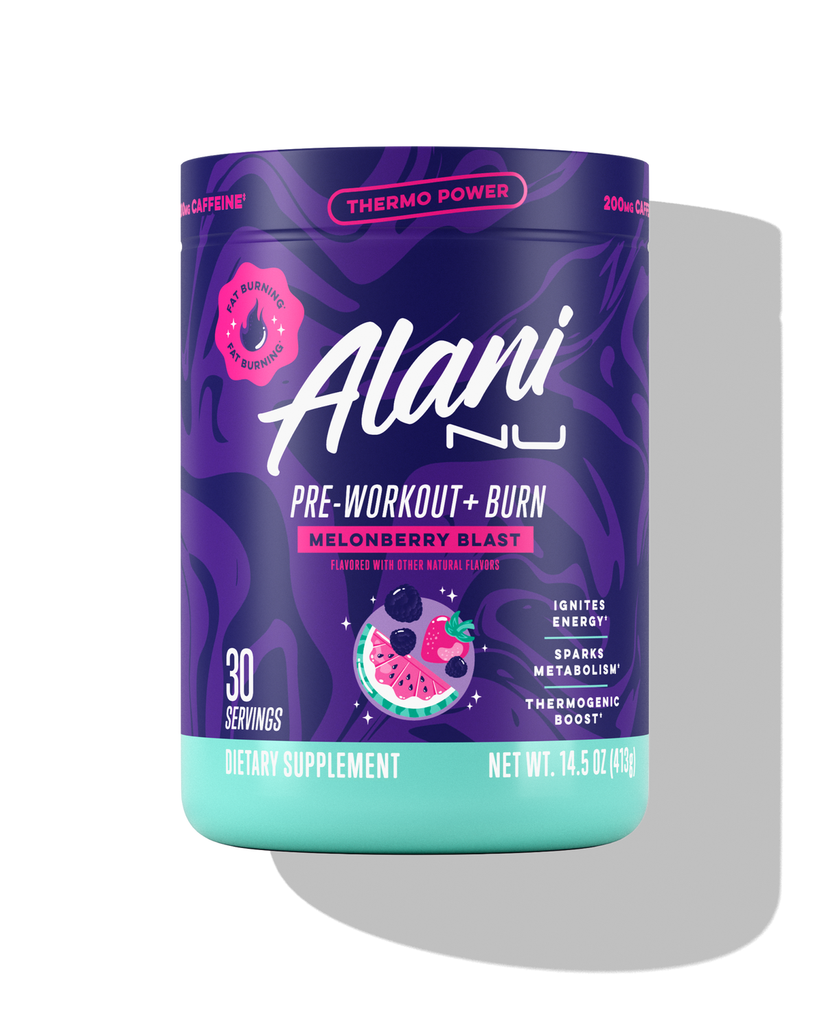 Melonberry Blast Pre-Workout+ Burn, 30 Servings