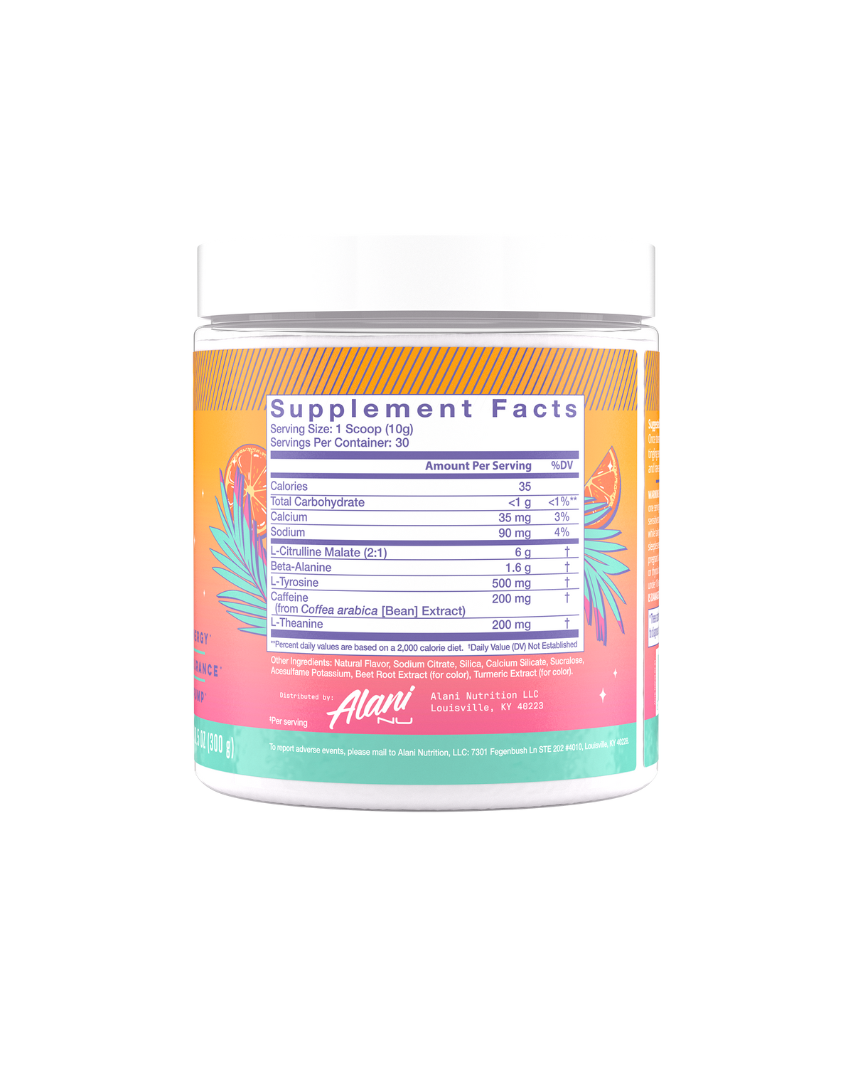 Orange Kiss Pre-Workout Powder, 30 Servings