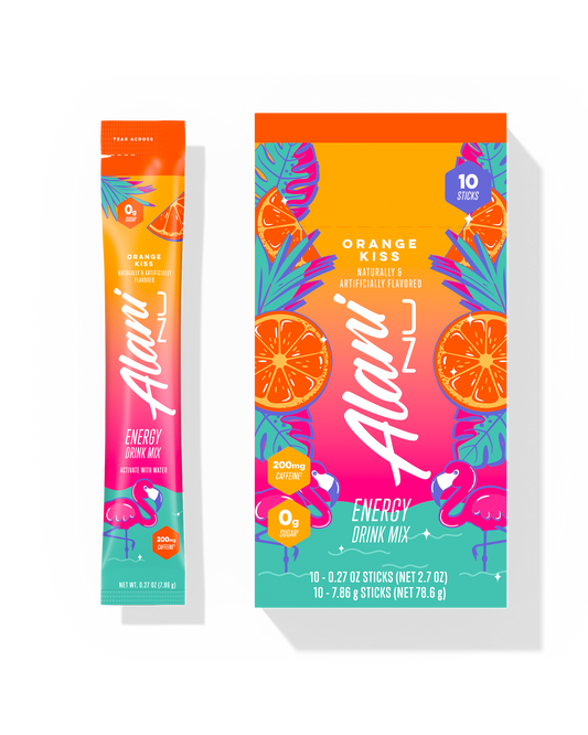 Orange Kiss Powdered Energy Sticks - 10-Pack