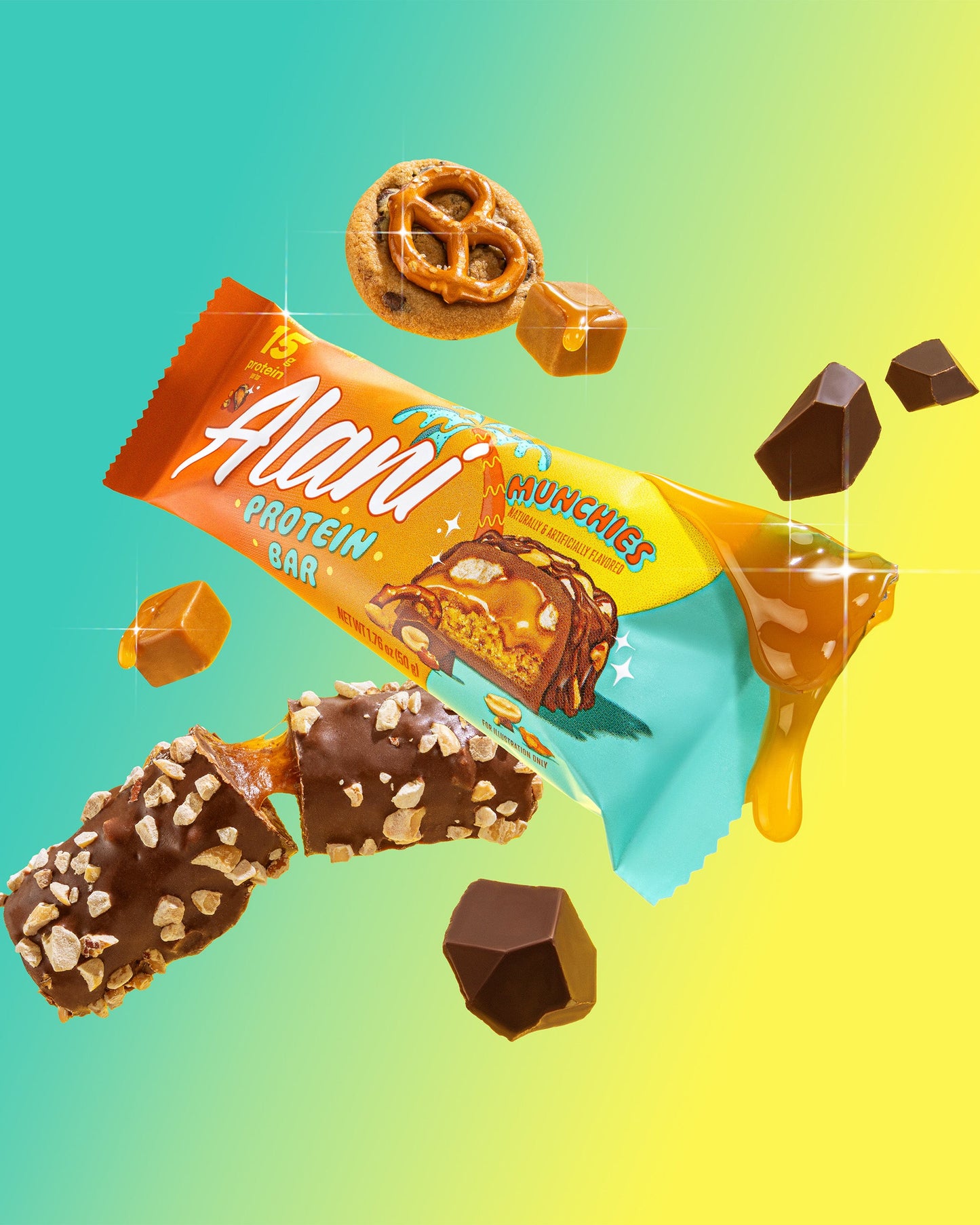 Munchies Protein Bars with Sweet and Salty Flavors - 12-Pack