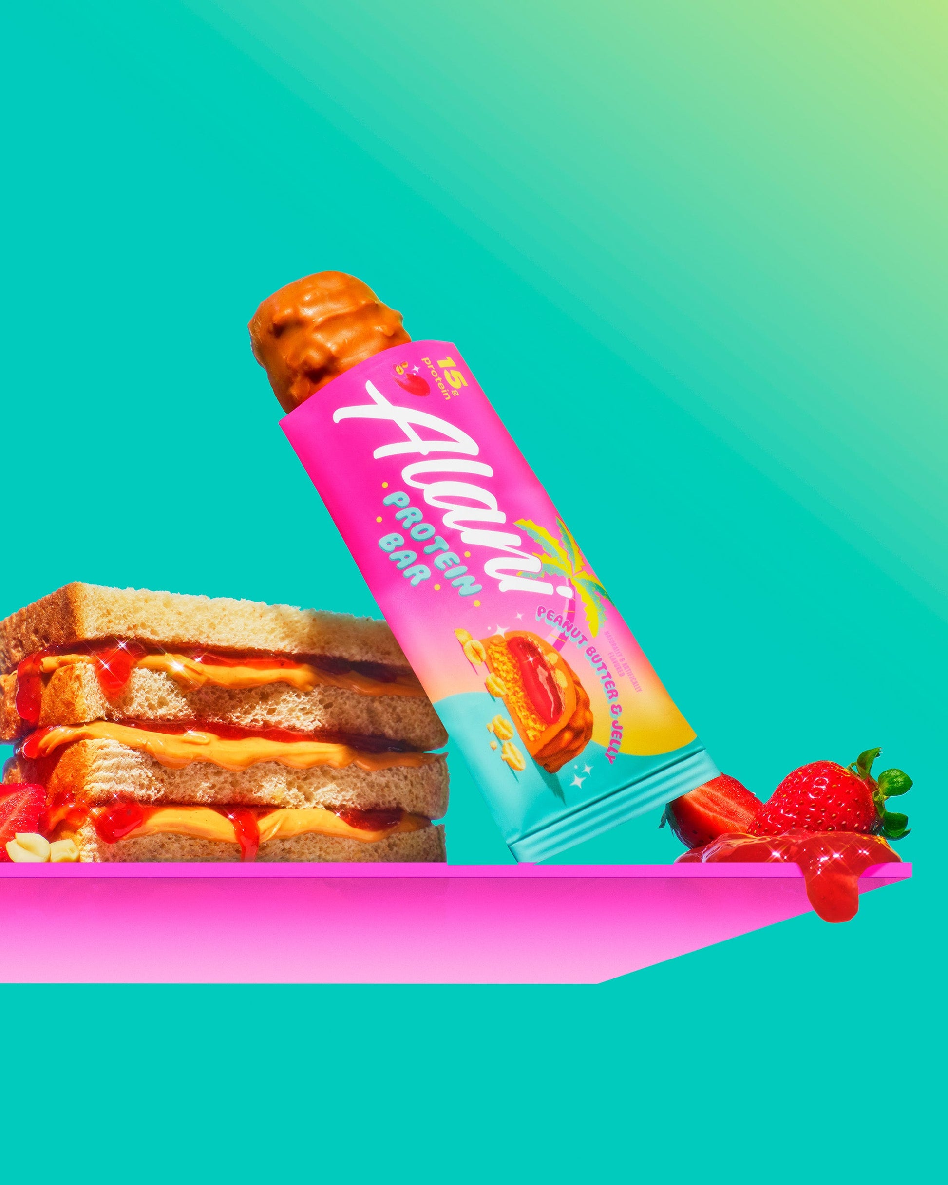 Peanut Butter & Jelly Protein Bars, 4-Pack
