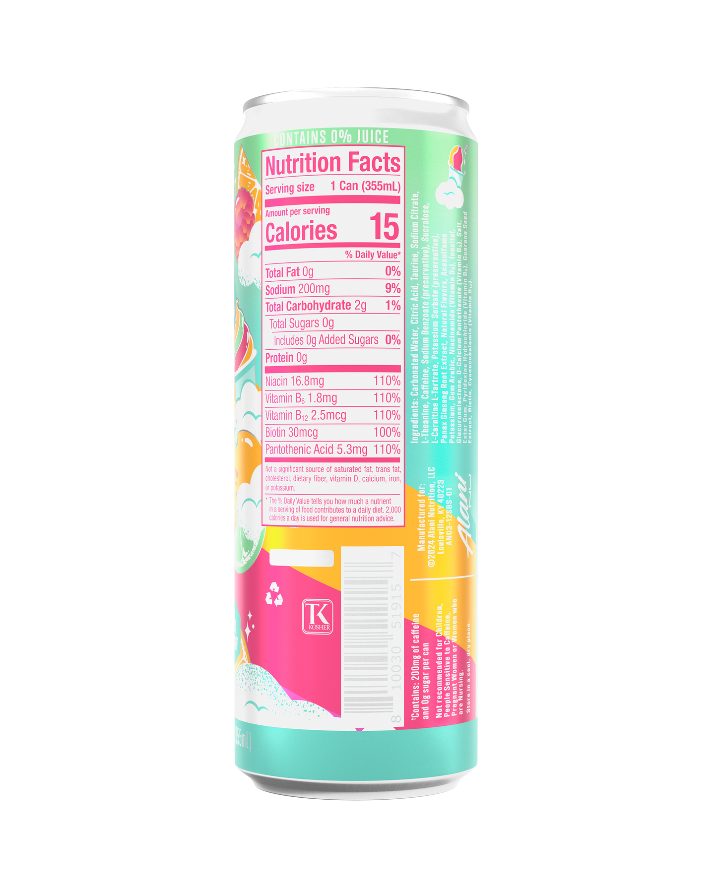 Sherbet Swirl Energy Drink, 12-Pack