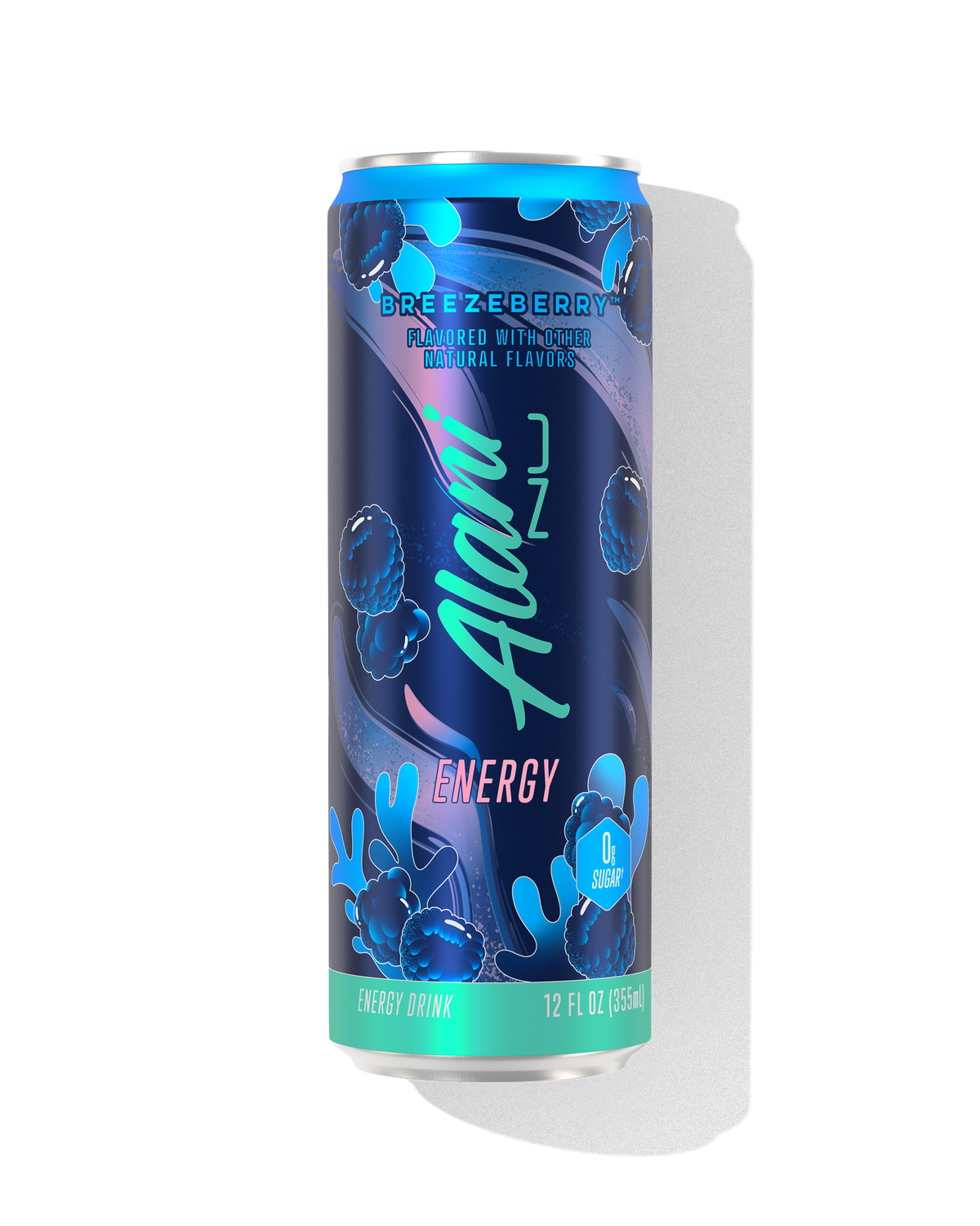 Breezeberry Blue Raspberry Energy Drink - 12-Pack