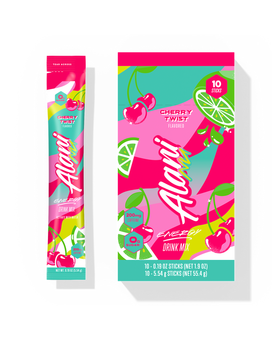 Cherry Twist Powdered Energy Sticks - 10-Pack
