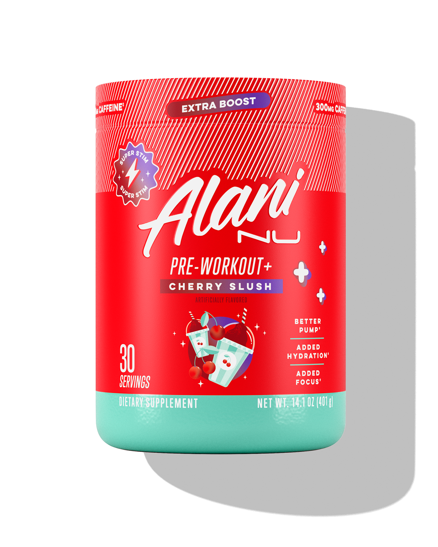 Cherry Slush Pre-Workout+ Powder - 30 Servings