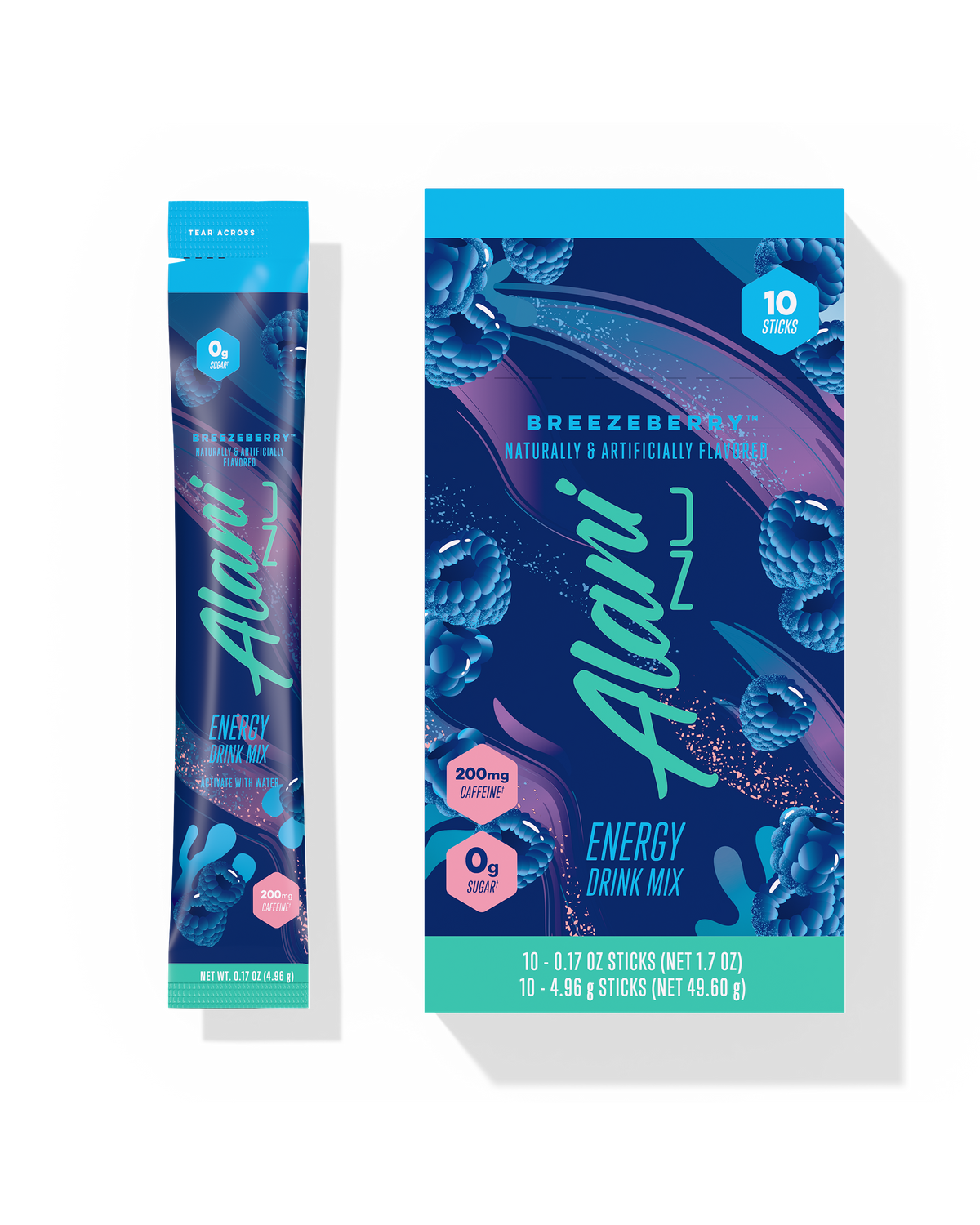 Breezeberry Powdered Energy Sticks - 10-Pack