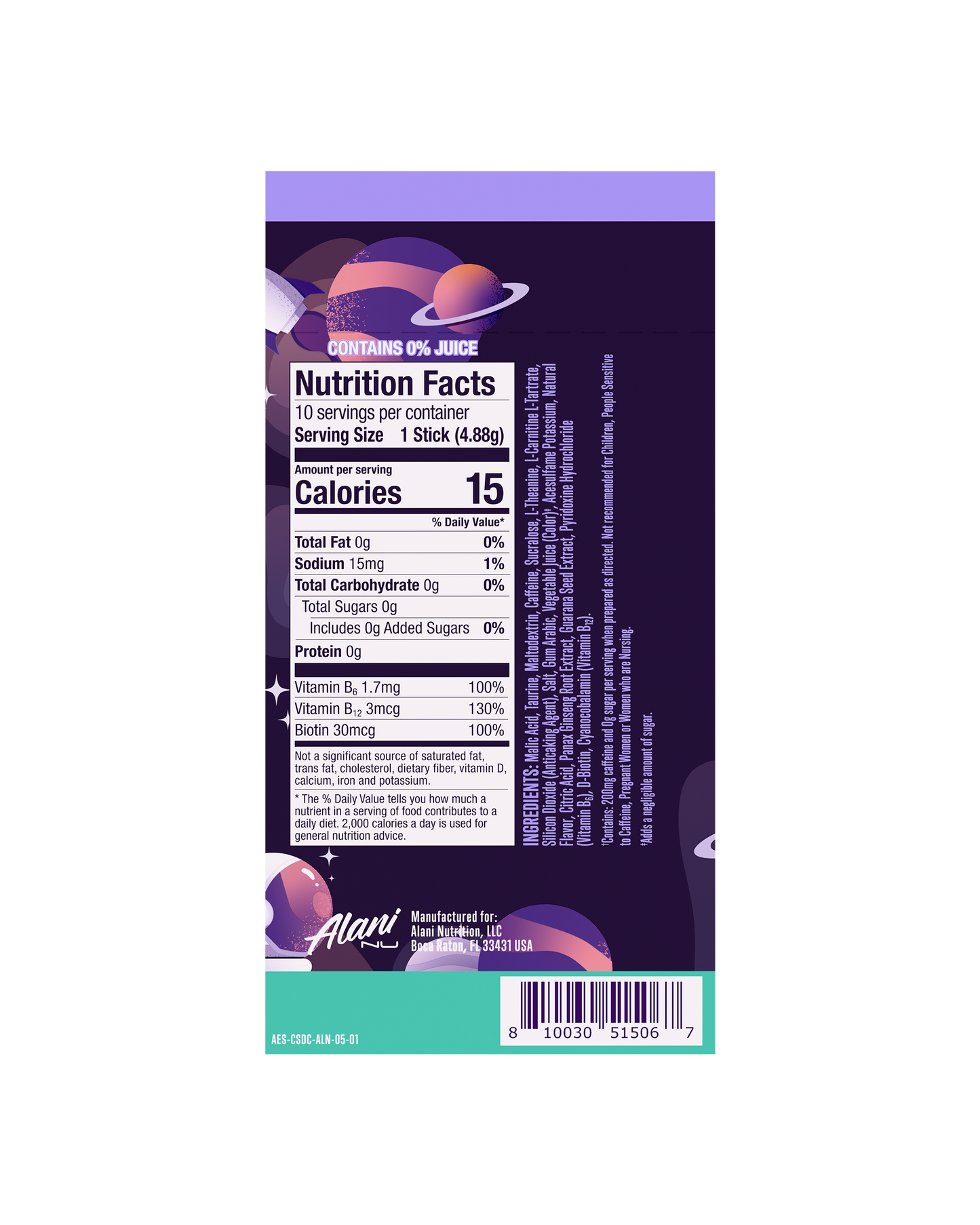 Cosmic Stardust Energy Sticks - 10-Pack