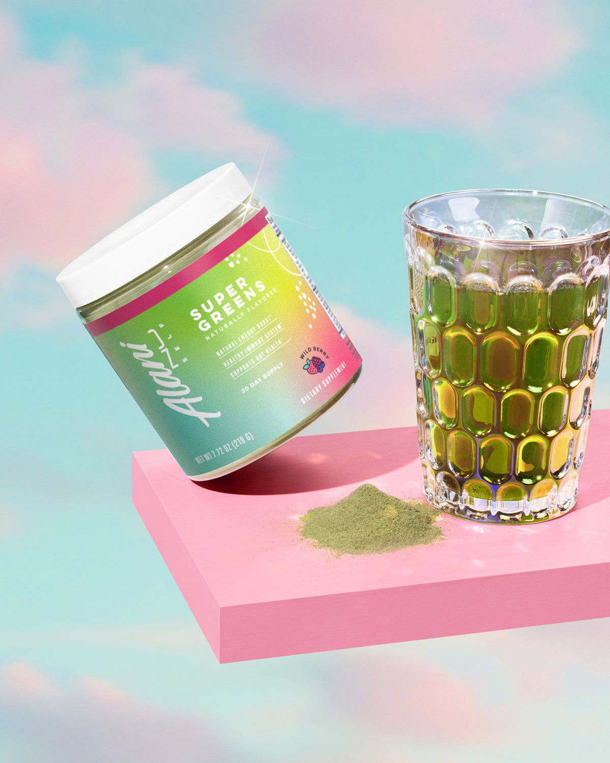 Wild Berry Super Greens Powder - 30-Day Supply