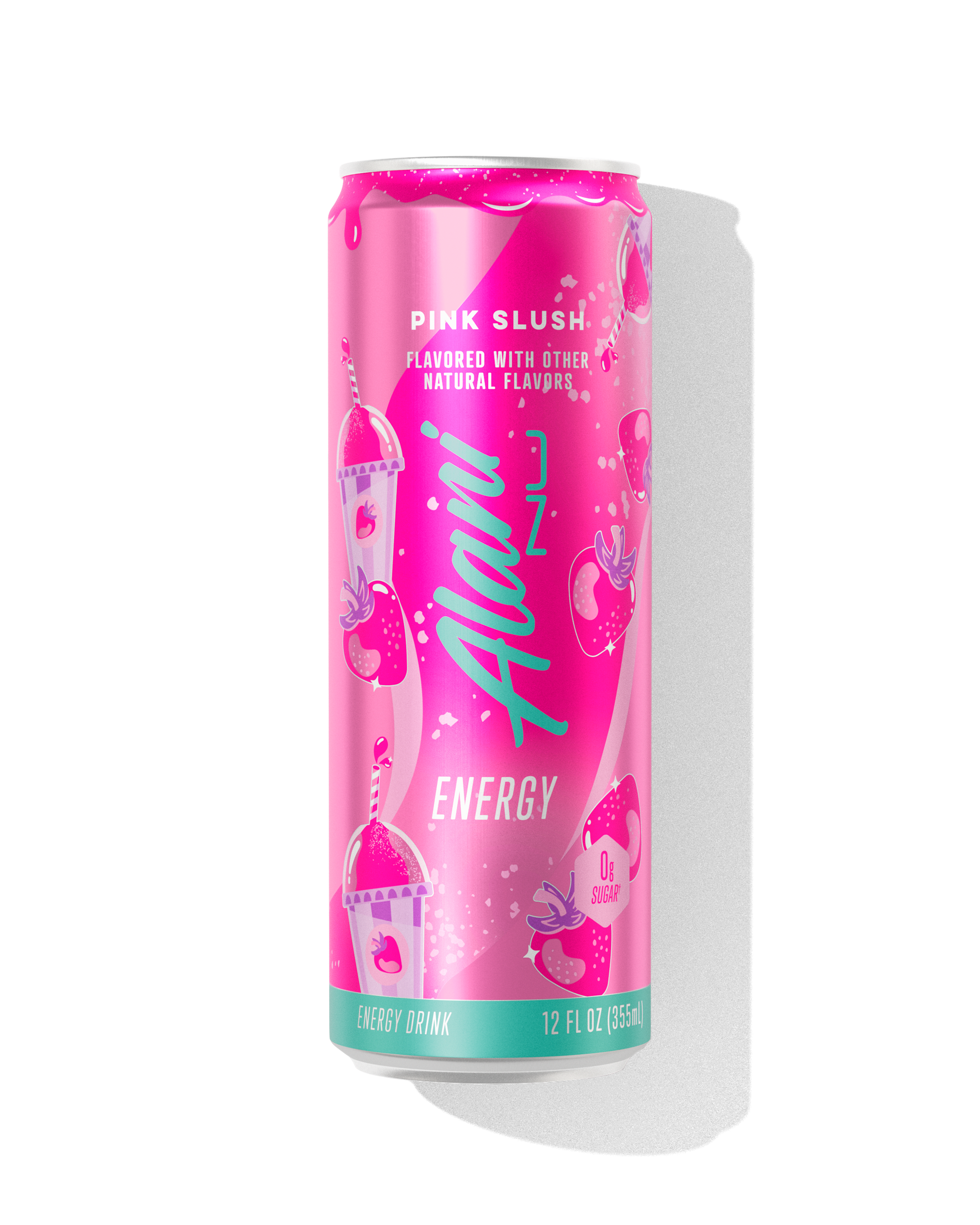 Pink Slush Strawberry Cream Energy Drink - 12-Pack