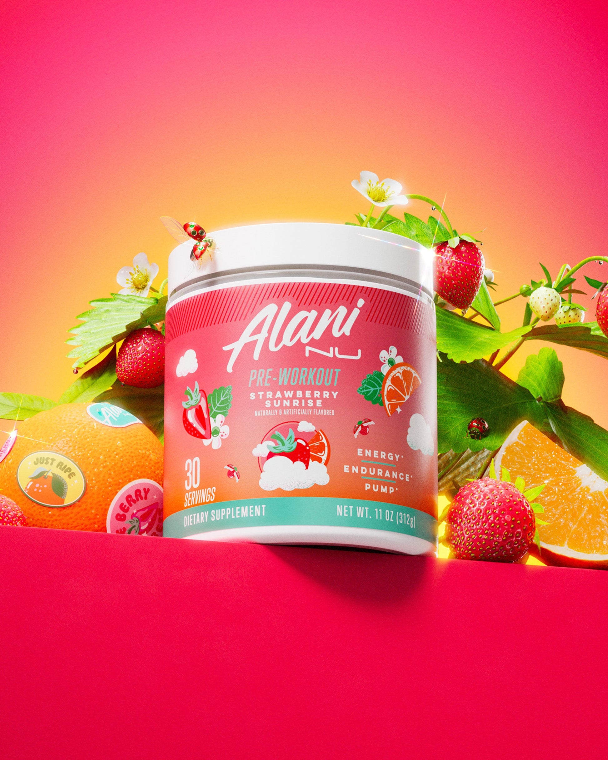 Strawberry Sunrise Pre-Workout, 30 Servings