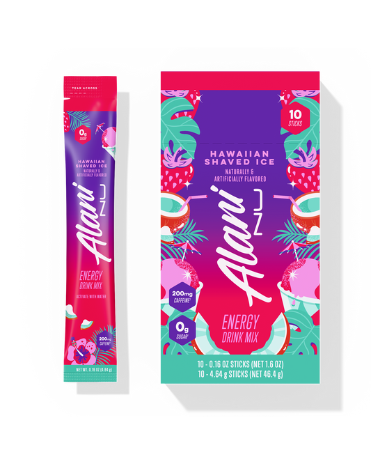 Hawaiian Shaved Ice Energy Sticks - 10-Pack