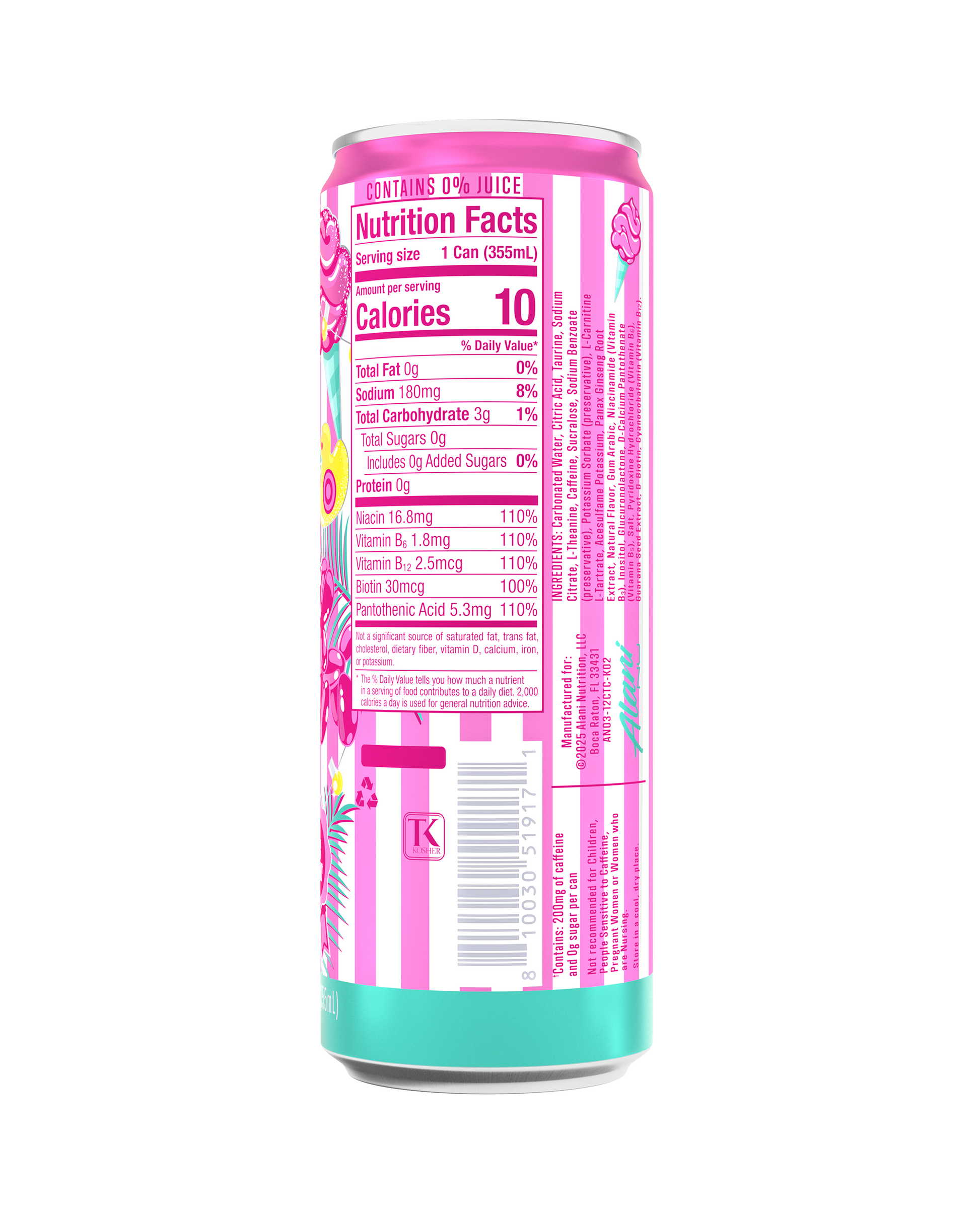 Cotton Candy Energy Drink, 12-Pack