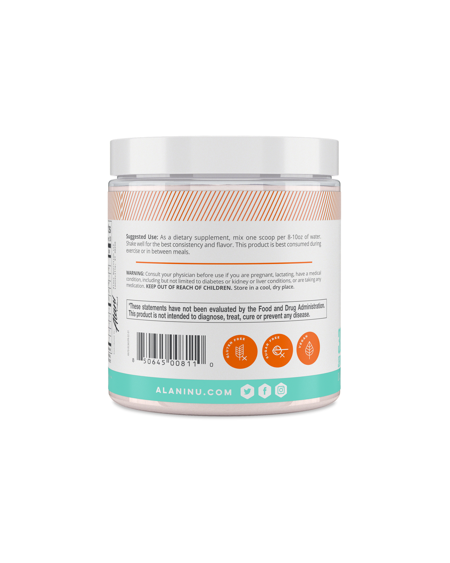 Sour Peach Rings BCAA Supplement - 30 Servings