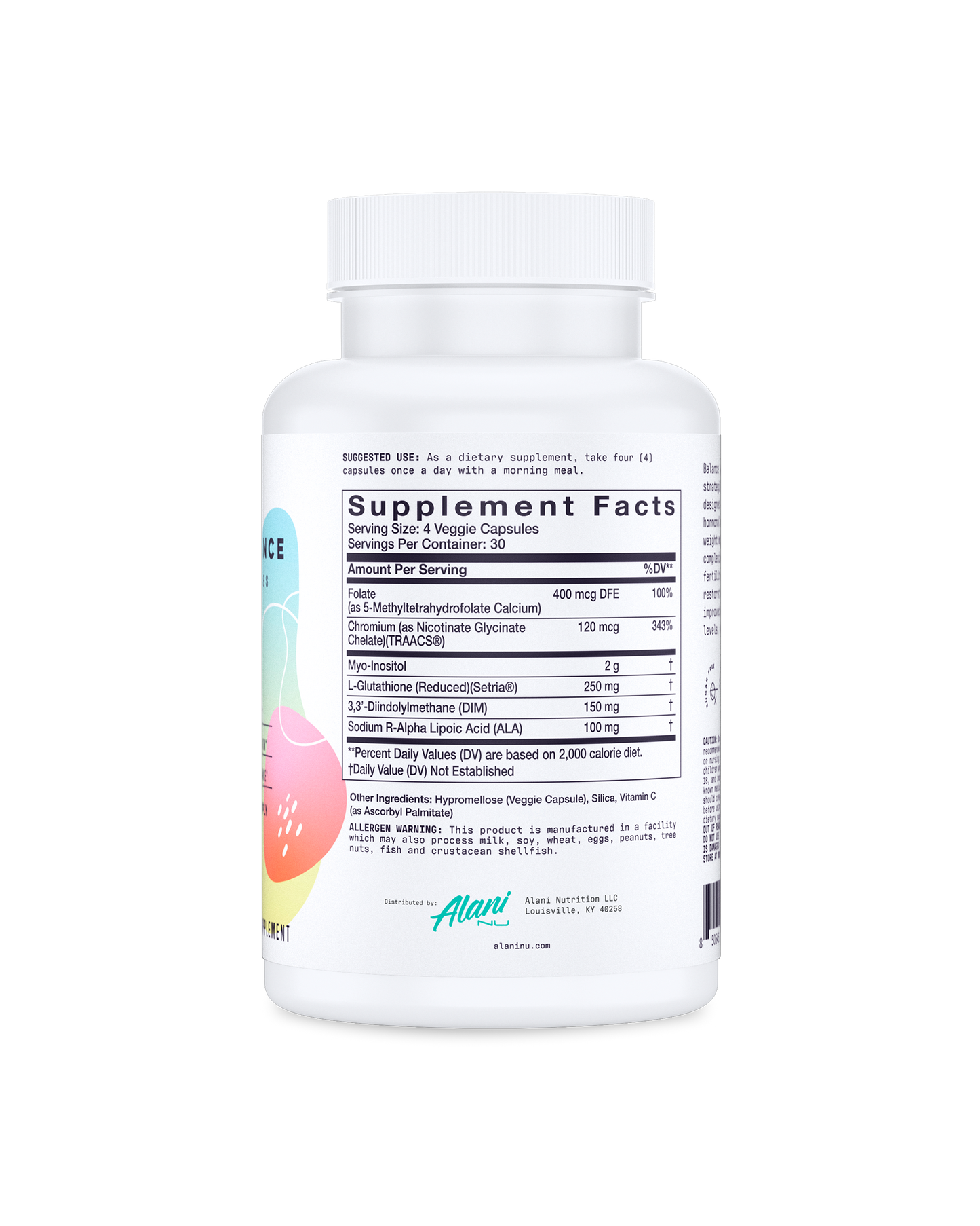 Balance Capsules with Folate, Chromium and Myo-Inositol