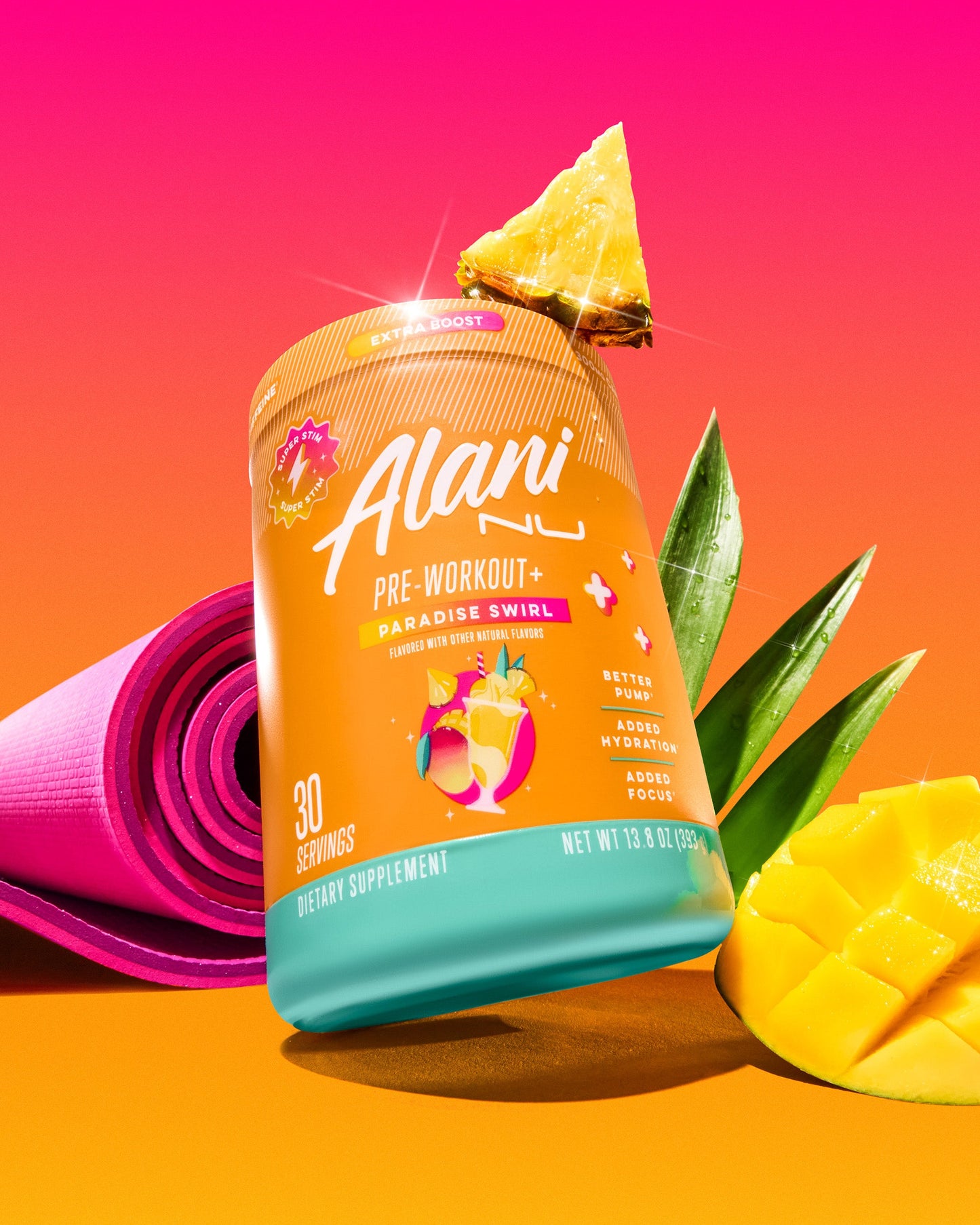 Paradise Swirl Pre-Workout+ Powder - 30 Servings