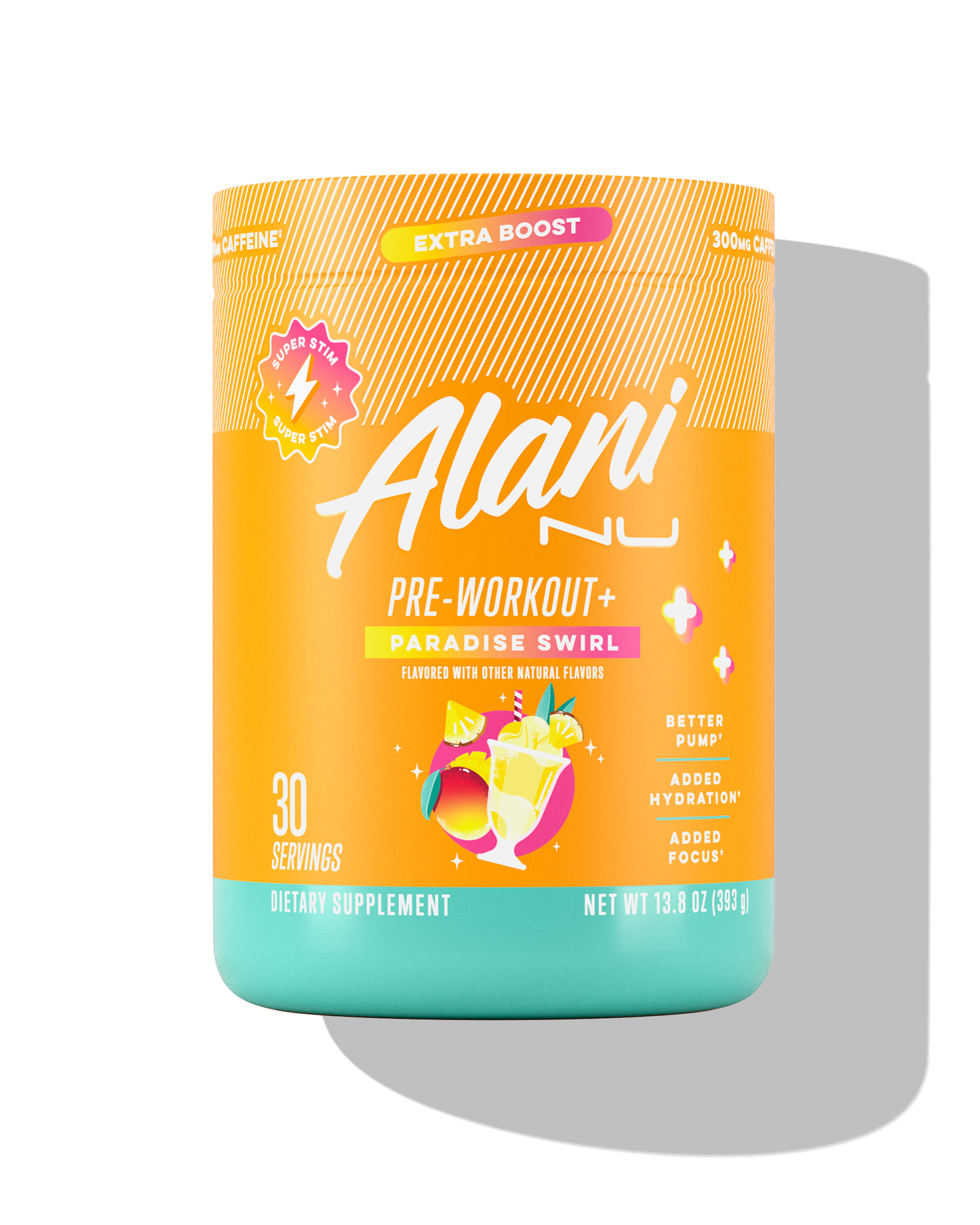 Paradise Swirl Pre-Workout+ Powder - 30 Servings