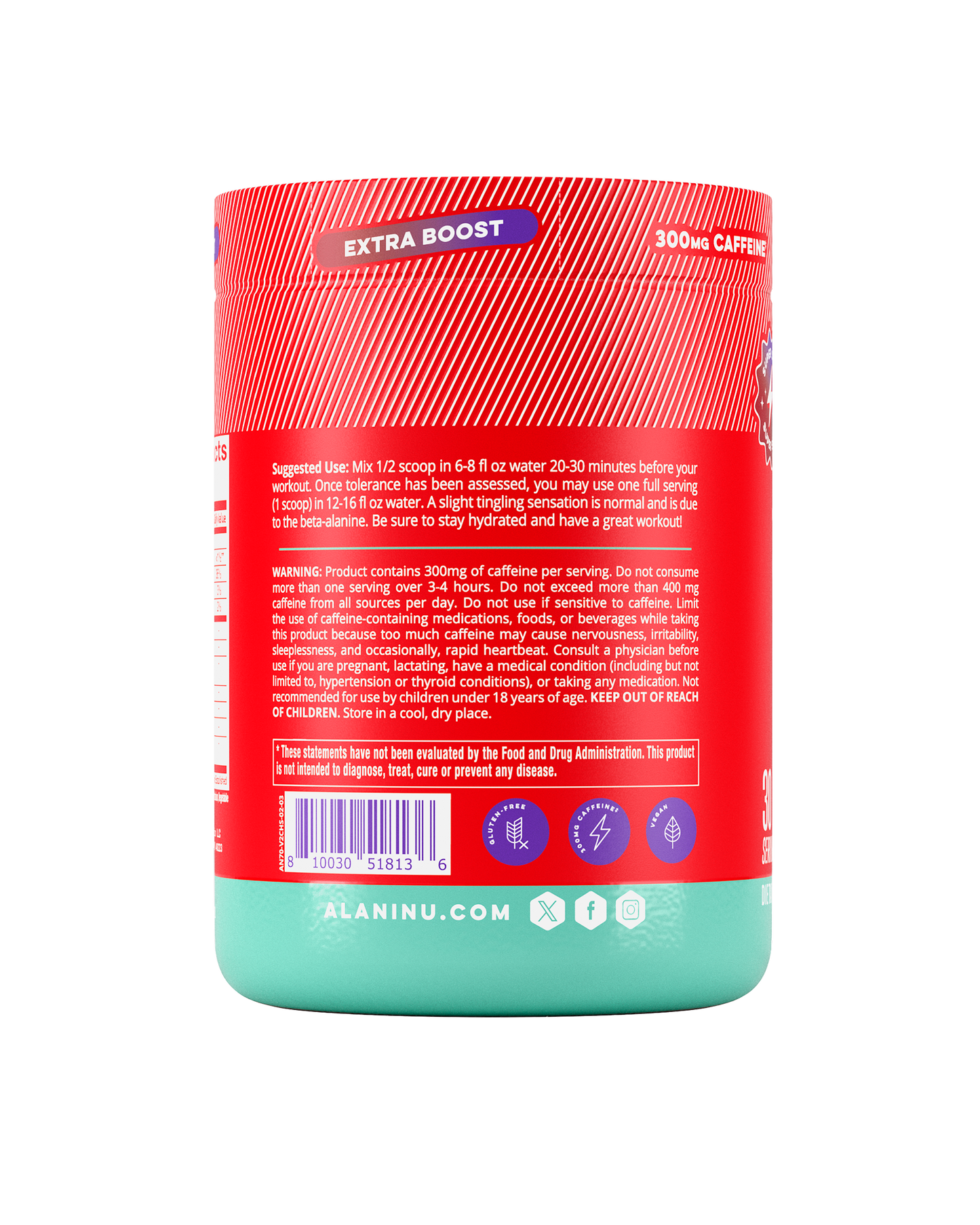 Cherry Slush Pre-Workout+ Powder - 30 Servings