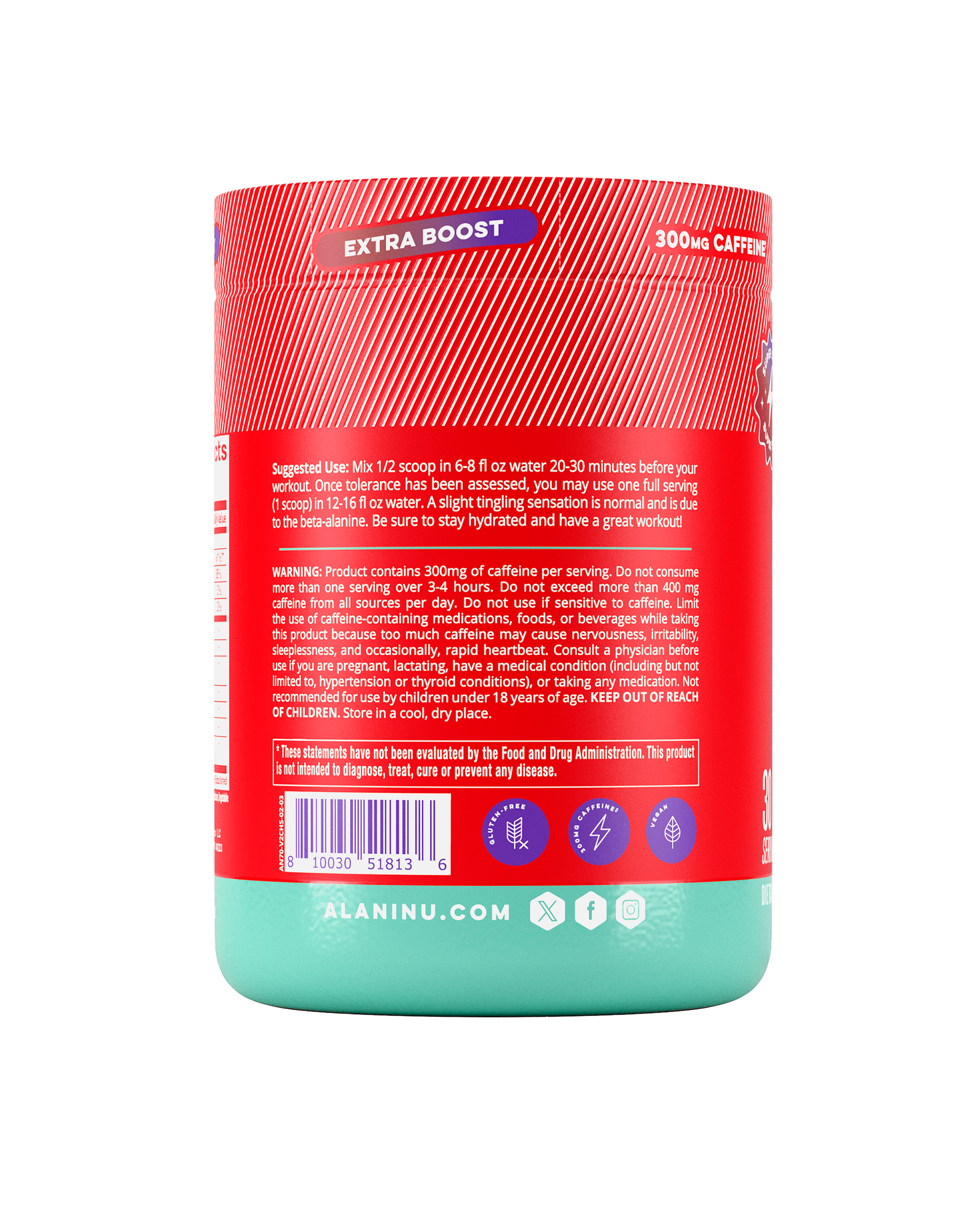 Cherry Slush Pre-Workout+ Powder - 30 Servings